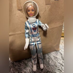 Barbie Astronaut Doll with Blue and White Space Suit